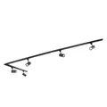 Produktbild: Modernes Schienensystem Mit 5 Strahlern Schwarz 1-phasig - Iconic Jeana
