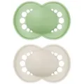 Produktbild: MAM Schnuller Beruhigungssauger Soft Silikon Matt, Verpackung = praktische wiederverwendbare Schnullerbox 6-16 Grün