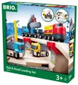 Produktbild: BRIO WORLD Rail & Road Loading Set mit EISENBAHN & STRASSE aus Holz und Pla