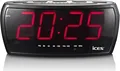 Produktbild: iCES Uhrenradio ICR-230-1 PLL FM | Dual Alarm | 2 Weckzeiten | LED-Anzeige | Sleep-Timer | Schlummerfunktion | Schwarz