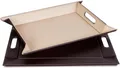 Produktbild: freeform Tablett DUO, 2-farbiges Wendetablett, Tablett und Tisch-Set in einem, wendbar, Kunstleder, (1-tlg), mit Doppelfunktion, pflegeleicht und kann platzsparend verstaut werden