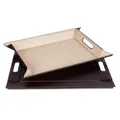 Produktbild: FREEFORM Wendetablett Tischset zweifarbig 55 x 41 cm Schoko / Creme