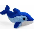 Produktbild: Carl Dick Delfin blau mit Glitzer-Augen, Plüschtier, Kuscheltier ca. 29cm 3582