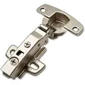 Produktbild: HETTICH Topfband SENSYS 8645i TH52 Eckanschlag 110° mit integriertem Dämpfer und Montageplatte (Distanz 0 mm) Möbelscharnier Topfscharnier Schra... - Silber