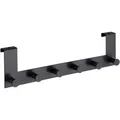 Produktbild: Wenko Türgarderobe Celano 6 Haken 39 cm x 11 cm x 5,5 cm Schwarz