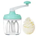 Produktbild: 1200 ml Handmixer, Kunststoff-Küchen-Handkurbel, Eierschläger, Handgriff, Schneebesen, Mixer, Sahnerührer, Butterrührer, Mixer mit Handkurbel zum Kochen, Backen