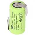 Produktbild: GP Batteries GP Akku GP75AAH 2/3AA NiMH-Akku mit Lötfahne Z-Form 14x29mm