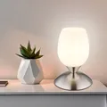 Produktbild: Tischlampe Nachttischleuchte Tischleuchte Touch Schlafzimmerleuchte Glas opal