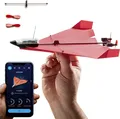 Produktbild: POWERUP 4.0. Smartphone gesteuertes Papierflugzeug Set der nächsten Generation. Einfache Handhabung durch Autopilot Funktion und integriertes Gyroskop. Für alle Hobbyflieger und begeisterten Piloten.