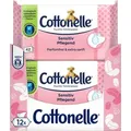 Produktbild: Cottonelle Feuchtes Toilettenpapier Sensitiv Pflegend Vorteilspack 12 x 42 Tücher