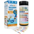 Produktbild: Wasser Teststreifen 9-in-1, Wassertest für Pool, Trinkwasser, Brunnen, 100 Stück