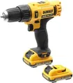 Produktbild: DEWALT-Schlagbohrmaschine - DCD716D2 - 10,8 V (2x2 Ah) Li-Ion - 10 mm - Gelb
