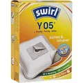 Produktbild: Swirl Staubsaugerbeutel Y05 MP Plus AirSpace, passend für AEG, DAEWOO, De Longhi, Dirt Devil, DOMO, Eio, Elta, Goldstar, GRUNDIG, Hanseatic, KÄRCHER, Kenwood, MEDION, Morphy Richards, Numatic, Philips, Privileg, 4 St. weiß
