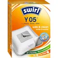 Produktbild: Swirl Y 05 EcoPor Staubsaugerbeutel (4 Beutel), reißfeste Staubbeutel für einige Grundig, Privileg & Nilfisk Staubsauger, 99,9 % Filterung von Hausstaub & allergenem Feinstaub