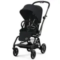 Produktbild: cybex Gold Buggy Eezy S Twist+2, Schwarz, Textil, 45x105x80.5 cm, UV 50+, Sitz umsetzbar, Einhand-Faltmechanismus, Griff in Lederoptik, für Babyschale geeignet, 5-Punkte-Gurt, Fußstütze abklappbar, Baby on Tour, Kinderwagen, Buggys