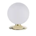 Produktbild: LED Tischlampe Nachttisch messing matt Kugel warmweiß 3-Stufen Touchdimmer