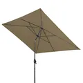 Produktbild: derby Basic Lift NEO 250x200 – Rechteckiger Sonnenschirm – Höhenverstellbar – ca. 250x200 cm – Greige