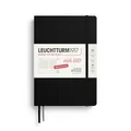 Produktbild: LEUCHTTURM1917 Wochenplaner 2027 Medium (A5) - Deutsch, Schwarz, 210 x 145 mm, Juli-Dezember (18 Monate), Wochenübersicht mit Stundenraster 7:00-22:00 je Spalte, Hardcover, 80 g/m² Papier