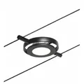 Produktbild: PAULMANN CorDuo LED Seilsystem RoundMac Einzelspot  280lm 4,5W 3000K  12V Schwarz matt Chrom