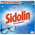 Produktbild: Sidolin Brillenputztücher Streifenfrei 1-lagig weiß, 50 St.