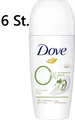Produktbild: 6X Dove Deodorant Roll-on Gurkenduft - 1/4 Pflegecreme 0% Aluminiumsalze(6x50ml)