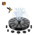Produktbild: Solarbrunnen Solar Fountain für Garten, 6 Sprühköpfe, 16 cm Schwarz, Beleuchtet