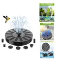 Produktbild: Solar Springbrunnen HAZENS mit 6 Sprüheffekten, Solarbetriebene Wasserpumpe