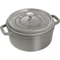 Produktbild: Staub La Cocotte Cocotte 26 cm, rund, Graphit-Grau, Gusseisen