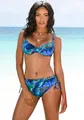 Produktbild: Bügel-Bikini mit höher geschnittener Hose, Gr. 38 - Cup B, blau-bedruckt Cup B