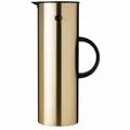 Produktbild: Stelton Isolierkanne EM77 Brushed Brass, Kanne, Edelstahl, Glas, Kunststoff, 1 L