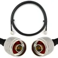 Produktbild: RANGEFUL 2m N Stecker auf N Stecker — HF-240 (LMR 240 Äquivalent) Verlängerung Antennenkabel — für WiFi RF Antenne GSM LTE 4G 5G 6G Router Signalverstärker Lora Ham CB Funk