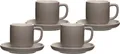 Produktbild: Ritzenhoff & Breker JASPER Espressotasse mit Untertasse 100 ml 4er Set taupe