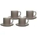 Produktbild: Ritzenhoff & Breker JASPER Espressotasse mit Untertasse 100 ml 4er Set - Taupe