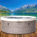 Produktbild: BRAST Whirlpool MSpa Cocoon für 6 Personen mit Schaumstruktur | Ø180x65cm | 130 Massagedüsen in 3 Intensitäten | In- Outdoor Pool | Ganzjähriger Einsatz Winterfest | einfache Steuerung per App