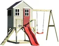Produktbild: Wendi Toys Holz Stelzenhaus Elefant mit Rutsche und Schaukel Natur 330x350x242 cm