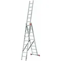 Produktbild: Tribilo Aluleiter 6,9m 3x9 Vielzweckleiter Multifunktionsleiter 3-teilig - Krause