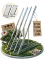 Produktbild: Drei Eichen Solarmodul-Halterung Balkonkraftwerk 118cm 3mm Stark. 2x Solarmodule. Wand Balkon Flachdach, (Für 2 Stück Photovoltaikmodule, Länge 118cm - Stärke 3mm, witterungsbeständiges stabiles Aluminium, Edelstahlschrauben)