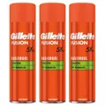 Produktbild: 3 x Gillette Fusion Rasiergel 200 ml sensitive mit Mandelöl - 200 ml (Orange)