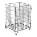Produktbild: Komposter metall Gartenkomposter Gitterkomposter aus Stahl 120 l 20 kg schwarz