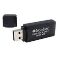 Produktbild: NooElec NESDR XTR Kleiner USB-Stick, RTL-SDR und DVB-T, mit RTL2832U und Elonics E4000 Tuner, Teleskopantenne und Fernbedienung. MCX-Antenneneingang. Preiswertes, erweitertes Software Defined Radio, Kompatibel mit vielen SDR-Software-Paketen.