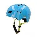 Produktbild: Fischer BMX Fahrradhelm Plus Radhelm, Dirt Bike Helm mit integriertem LED-Rücklicht, Game/hellblau, S/M, 54-58cm