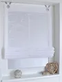 Produktbild: Raffrollo/Ösenrollo Jasmin Stick Weiss 100 * 130 cm