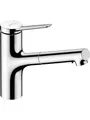 Produktbild: Hansgrohe zesis m33 single lever kitchen mixer 219 mm spout.