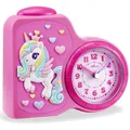 Produktbild: Kinderwecker Einhorn ohne Ticken Sweep Mädchen Rosa Geschenk - ATLANTA 2145/17