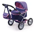 Produktbild: 13052AA Puppenwagen Trendy mit Tasche höhenverstellbarer Griff große Räder in...