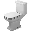 Produktbild: Duravit 1930 Stand WC Kombination, Abgang waagerecht, weiss, 0227090000, Farbe: Weiß