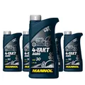 Produktbild: 5 x 1L MANNOL 4-Takt Agro SAE 30 API SG/Mineralöl für Traktoren Rasenmähern Generatoren Pumpen