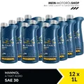 Produktbild: Mannol 4-Takt Agro SAE 30 Rasenmäheröl API SL JASO MA 12x1 Liter = 12 Liter