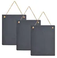 Produktbild: levandeo 3er Set Schiefertafel 20x25cm Kreidetafel Schieferplatte Tafel Memotafel Türschild Deko Kreidelook Schiefer Dekoschild