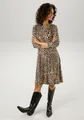 Produktbild: Jerseykleid mit Animal-Print, Gr. 36 - N-Gr, beige-schwarz-taupe N-Gr